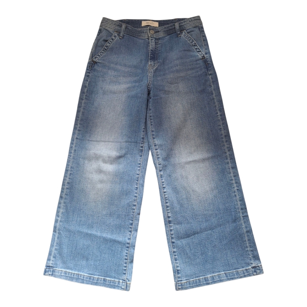 High-Rise Light Blue Wide Leg Jeans